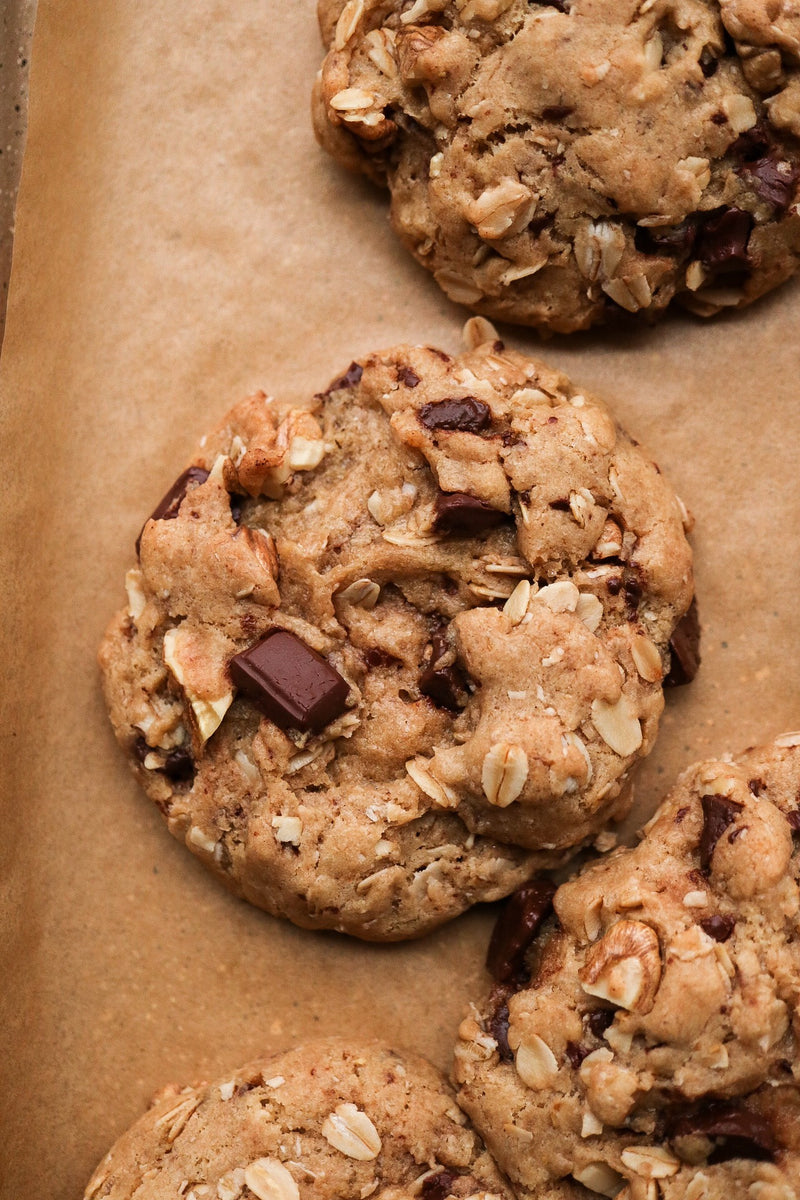 Chocolate Chunk Walnut Oatmeal Cookies