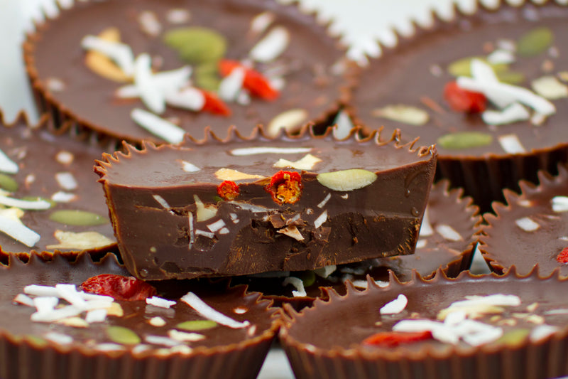 Paleo Superfood Chocolate Fudge Cups