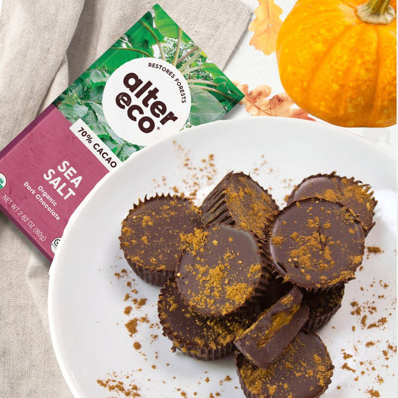 Dark Chocolate Pumpkin Spice Cups