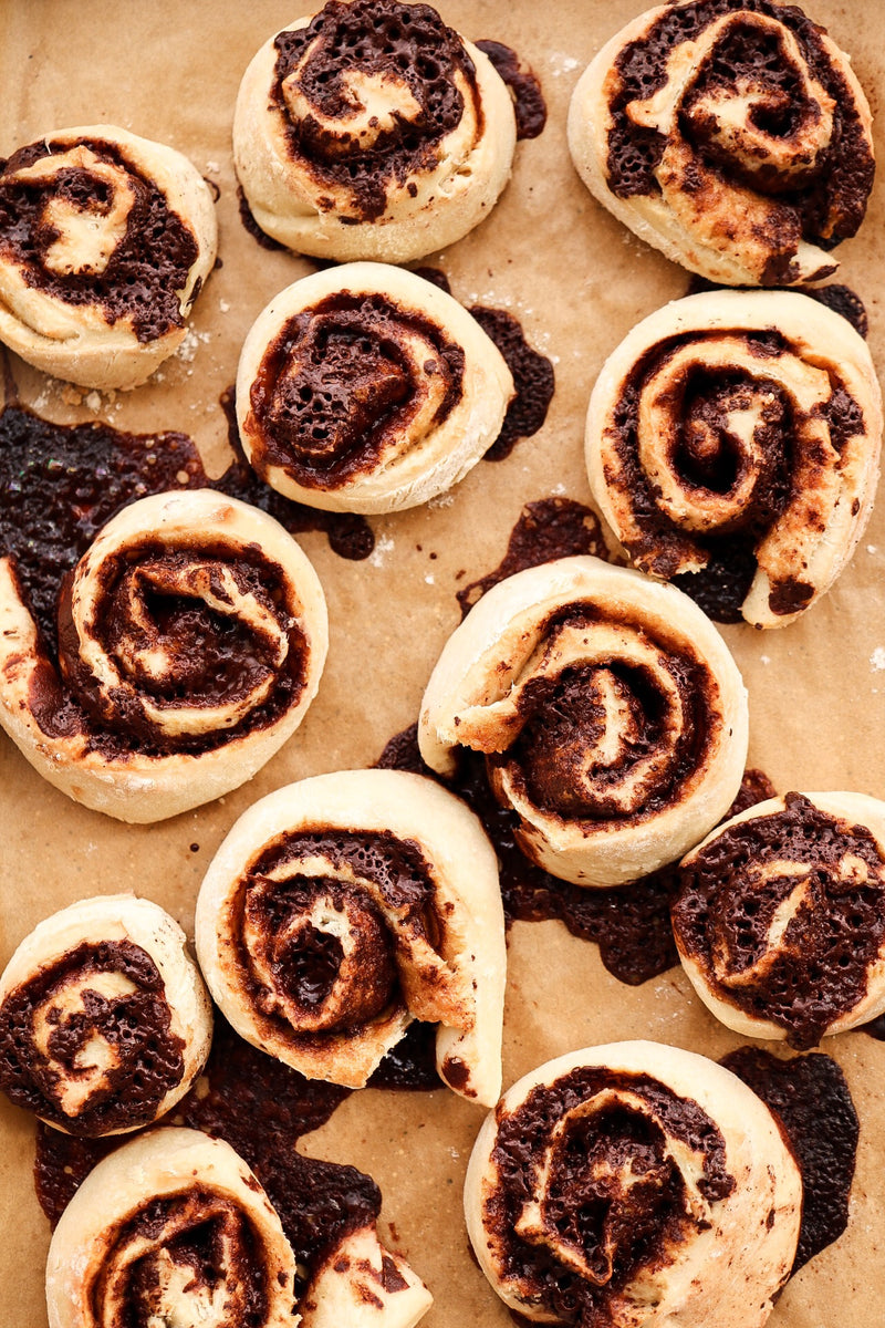 Dark Chocolate Swirled Rolls