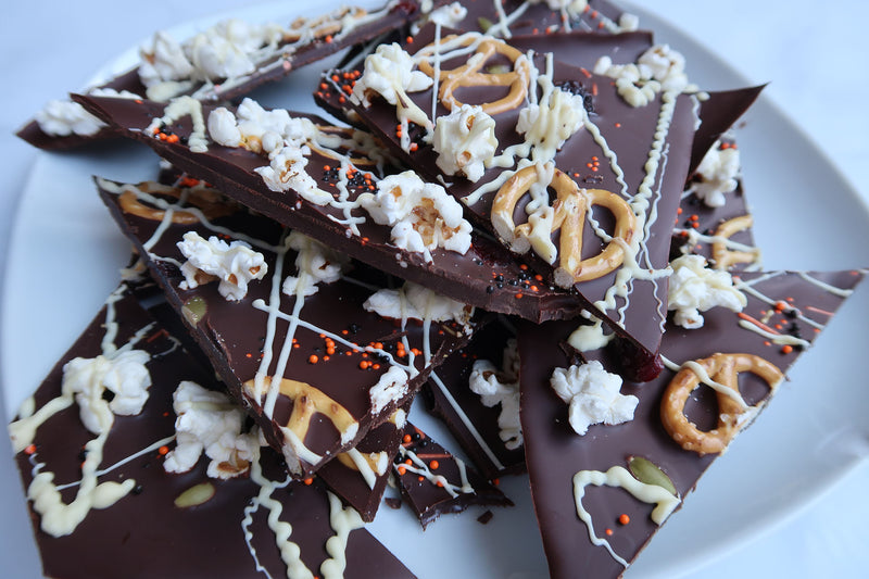 Vegan Chocolate Halloween Bark