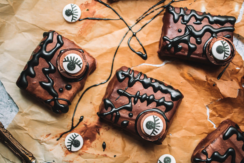 No Bake Hocus Pocus Spellbook Brownies