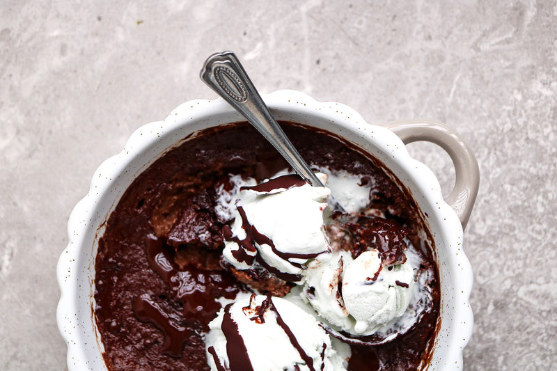 Dark Chocolate Mint Mug Cake