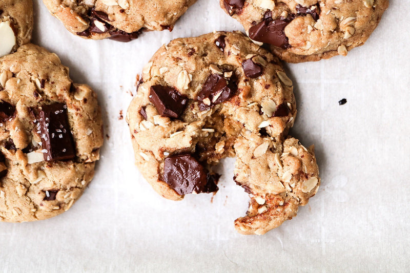 Oatmeal Almond Chocolate Chunk Cookies