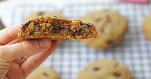 Salt & Malt Stuffed Chocolate Chunk Cookies