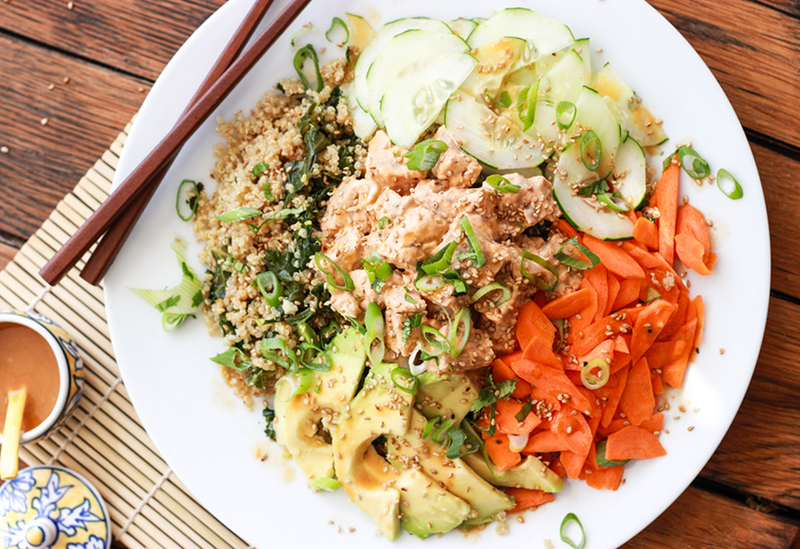 Spicy Tuna Quinoa Sushi Bowl