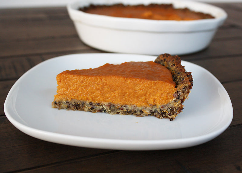 Sweet Potato Pie with Quinoa Crust