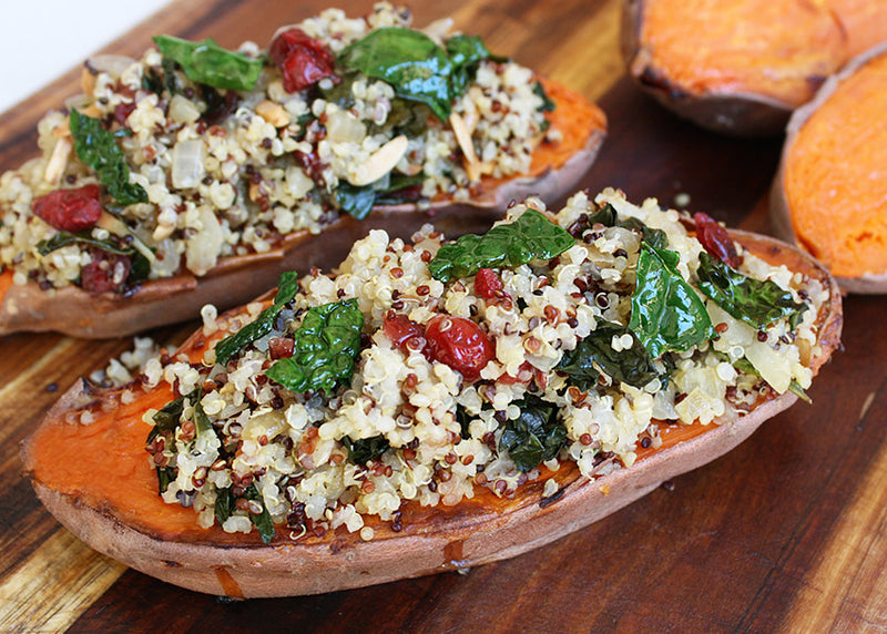 quinoa stuffed sweet potatoes