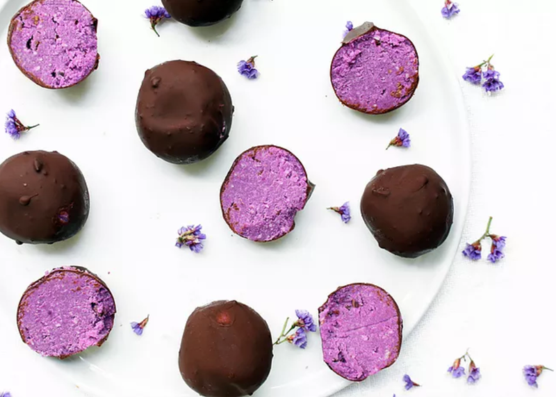 Vegan and Gluten Free Ube Bites