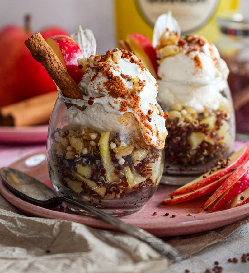 Baked Apple and Quinoa Crumble Cups