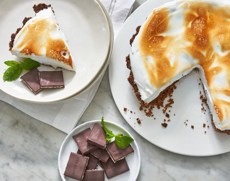 Mint S’mores Skillet Pie