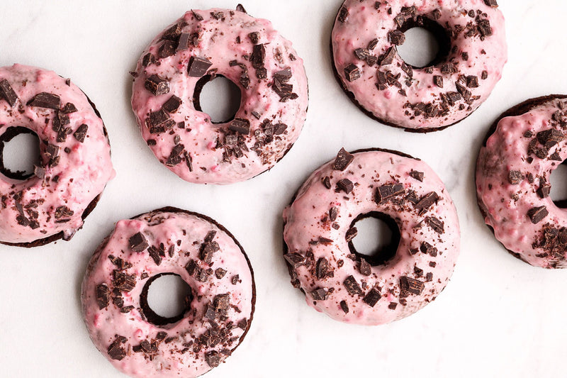 Chocolate Raspberry Donuts