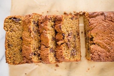 paleo burnt caramel pumpkin bread