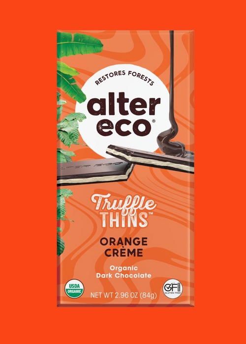 orange truffle thins dark chocolate organic