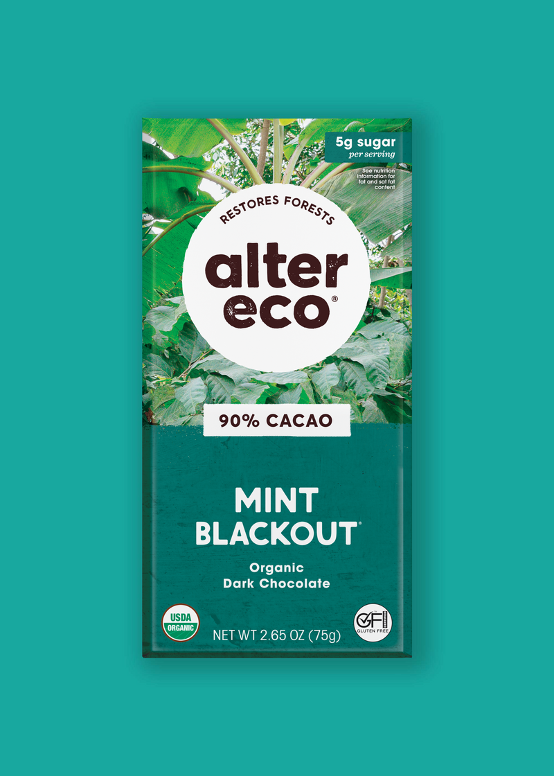 mint dark chocolate 90% cacao